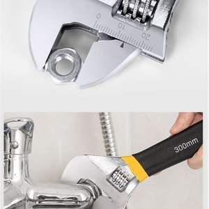 <span class=keywords><strong>Clé</strong></span> <span class=keywords><strong>à</strong></span> poignée en plastique trempée de style européen de 6 <span class=keywords><strong>à</strong></span> 15 pouces <span class=keywords><strong>Clé</strong></span> <span class=keywords><strong>à</strong></span> <span class=keywords><strong>molette</strong></span> industrielle multifonctionnelle pour salle de bain - Product Image 6