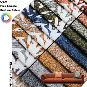 Tissu d'<span class=keywords><strong>ameublement</strong></span> en polyester dobby 100 % résistant à l'usure et anti-boulochage, tissu jacquard chenille pour canapé - Prix <span class=keywords><strong>de</strong></span> gros - Product Image 1