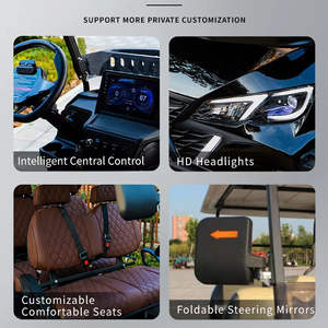 Sıcak satış ucuz yüksek kalite 8-Seater elektrikli Golf itme sepeti 6 + 2 koltuklu Buggy gezi turist arabası elektrikli Golf arabası - Product Image 3