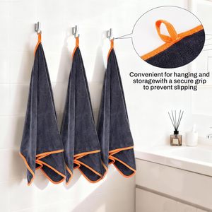 Serviette en microfibre à séchage rapide, tricotée, avec logo personnalisé, à poils longs et courts, pour le detailing automobile et la maison, vente en gros - Product Image 3