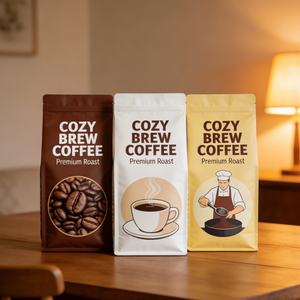 Sachets Doypack à fermeture Ziplock avec lignes <span class=keywords><strong>de</strong></span> déchirement, design personnalisé, qualité sûre, faible MOQ, pour l'emballage <span class=keywords><strong>de</strong></span> grains <span class=keywords><strong>de</strong></span> café - Product Image 3