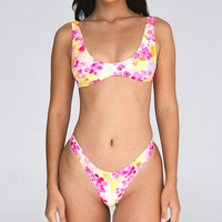 Nuevo Conjunto de Bikini Sexy para Mujer, Top Corto con Logotipo Personalizado, Traje de Baño Micro Bikini, Modelos de Trajes de Baño, Bikini Sexy para Damas