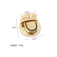 Fermoir tournant en métal pour sacs, petit fermoir ovale à torsion, quincaillerie de fermeture pour sac à main, idéal pour la fabrication de sacs DIY