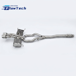 ระบบท่อไอเสียแคทแบ็กสแตนเลสสำหรับรถยนต์ Jaguar F-TYPE X152 2.0T พร้อมวาล์วควบคุมเสียงและระบบปรับเสียงได้ - Product Image 2