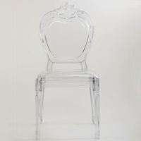 Chaises de trône classiques en acrylique pour roi et reine, chaises de mariage modernes, chaises empilables pour salle de banquet, best-seller