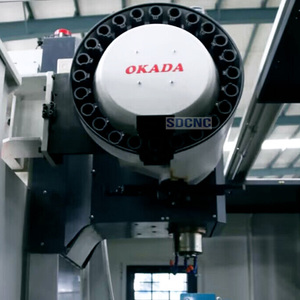 Fresadora vertical económica marca SDCNC tipo XH7124 con guías rígidas individuales BT30 / GSK 4 ejes para mecanizado de servicio medio XH7124 CN - Product Image 6