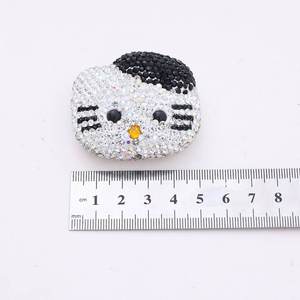 Lớn Bling kim cương sang trọng thiết kế đầy đủ cơ thể mèo váy <span class=keywords><strong>Kitty</strong></span> rác điện thoại trường hợp trang trí quyến rũ Kawaii phẳng trở lại DIY Thủ công mỹ nghệ - Product Image 6