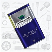 Nouvelle peinture automobile en spray polyuréthane brillant 2K, laque transparente, revêtement liquide 2:1 haute teneur en solides, résistant aux UV, réparation de carrosserie