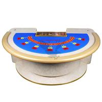 YH Table de blackjack en bois personnalisée Casino Black Jack Table de poker professionnelle Jeux de table de casino de luxe