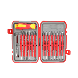 Jeu de <span class=keywords><strong>tournevis</strong></span> d'électricien 29-en-1 à tête plate Phillips pour réparation domestique et télécommunications Accès transfrontalier - Product Image 2
