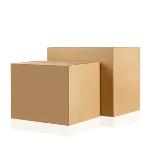 Fabrika toptan karton nakliye kahverengi ambalaj kutuları çok boyutu su geçirmez oluklu posta karton kutuları