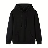 Sweat à capuche pour femme en coton épais et doux, couleur unie, polyvalent et décontracté, J0194