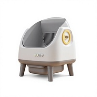 Fabricant direct, litière pour chat électrique entièrement automatique, intelligente, autonettoyante, en matériau ABS+PP, interaction par capteur