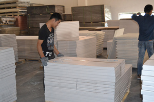 Giá thấp 2x2 treo PVC nhiều lớp thạch cao Trần 60x60cm gạch Trần Vinyl tráng 975 # thạch cao gạch Trần - Product Image 4