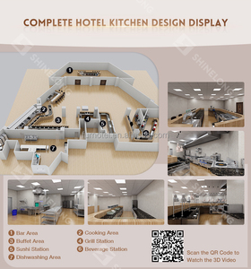 อุปกรณ์ครัวสแตนเลสครบชุดสำหรับโรงแรมและร้านอาหารระดับมืออาชีพ จาก Shinelong HT-05 โรงแรมร้านอาหาร - Product Image 5