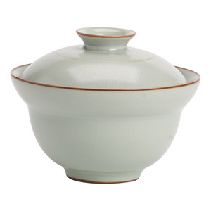 Tazón de porcelana Ru Ware Celadon con tapa para té Kung Fu - Product Image 5