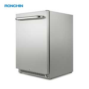 ثلاجة مكتبية من الفولاذ المقاوم للصدأ مضادة لبصمات الأصابع سعة 150 لتر مع إزالة الصقيع التلقائي للاستخدام المنزلي والحدائق والبارات الخارجية والداخلية وتحت الطاولات والفنادق - Product Image 2