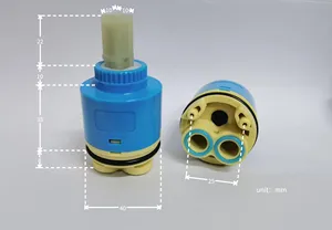 Robinet de salle de bain moderne en céramique WANHAN avec <span class=keywords><strong>cartouche</strong></span>, garantie 1 an, capacité de conception de modèle 3D, base haute, double étanchéité, 35 bars - Product Image 2