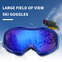 Lunettes de ski UV couleur arc-en-ciel, Anti-buée, pour neige, lunettes de sécurité, de snowboard, roses