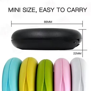 Orthodontic Multi-Purpose Oral Hygiene Products New <b>Slim</b> Thin Dental Round Aligner and Retainer Case with <b>Mirror</b> - Product Image 6