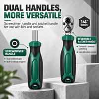 FEIDA – Kit d'outils à main 40 pièces avec clé à douille et embouts CR-V, poignée à cliquet 72 dents, tournevis pour réparation automobile