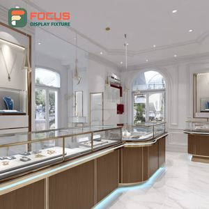 Système de présentation de bijoux minimaliste et exclusif, finition laminée, vitrine de comptoir pour centre commercial - Product Image 5