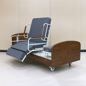 Letto Elettrico Girevole Automatico in Legno per Assistenza Domiciliare a Pazienti Anziani Arredo Ospedaliero per Clinica e Casa di Cura - Product Image 2