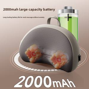 Tragbares Gesundheits-Massagegerät für Nacken und Körper Shiatsu-Knetmassage Wärmekissen Zervikales Massagekissen mit Zeitsteuerung - Product Image 5