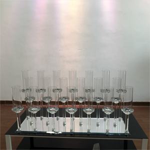 Grand porte-bougie à <span class=keywords><strong>3</strong></span> niveaux, 20 <span class=keywords><strong>branches</strong></span> longues, vintage, en <span class=keywords><strong>cristal</strong></span>, porte-bougie pour pièces centrales de mariage - Product Image 4