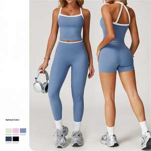 Bella base Athleisure palestra vestiti elasticizzati basket Yoga Set per le ragazze a buon mercato all'ingrosso abiti da lavoro amichevole - Product Image 1