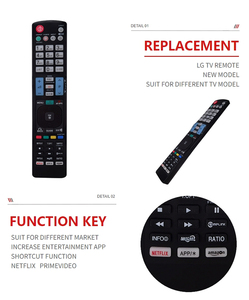 ZY49103 Smart Tv <strong>Remote</strong> <strong>Control</strong> for <strong>Lg</strong> Universal LED LCD TV <strong>Remote</strong> <strong>Control</strong> for AKB73756564 AKB73615303 AKB73756502 AKB72915244 - Product Image 4