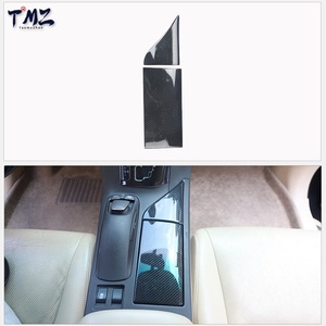 12Pcs Kit Penutup Trim Interior Serat Karbon Hitam untuk Lexus RX 2009-2014, Stiker Dekoratif Panel Pintu Dasbor untuk Mobil Setir Kiri - Product Image 5