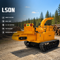 55hp diesel Wood Chipper with Hydraulic Feed Suitable for Rough Terrain Tracked Branch Chipper.
