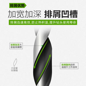 ดอกสว่านเหล็กกล้าความเร็วสูงแบบสามจุด พร้อมดอกรีมเมอร์ สำหรับงานเจาะไม้และทำมุมลบคม พร้อมดอกสว่านนำร่องสำหรับงานเจาะไม้ - Product Image 4