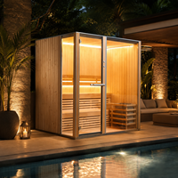 Cabina de Sauna de Lujo Pequeña para Interiores, Bajo EMF, Calefacción por Infrarrojos Lejanos, Fabricante Original, Venta al por Mayor