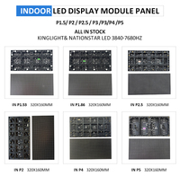 Módulo LED RGBW Ultrafino P4 P5 P6 P1 P0.78, Panel de Pantalla LED para Interiores y Exteriores, Letrero Luminoso Negro para Tiendas