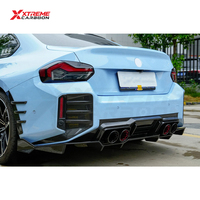 Diffuseur arrière en fibre de carbone sèche style V pour BMW G87 M2 Coupé, lèvre de spoiler de pare-chocs, séparateur arrière inférieur, kits carrosserie