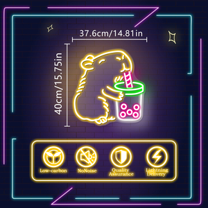 Luces LED de neón y letreros de neón con diseño personalizado gratuito. Letreros de neón LED personalizados disponibles para uso comercial, fiestas de cumpleaños y el hogar. - Product Image 6
