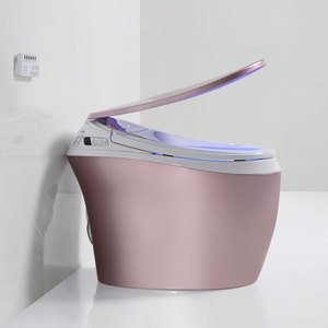 Asiento de inodoro inteligente con sensor y bidé para mujer, con asiento calefactado, taza de una pieza alargada con nanoglaseado y patrón de drenaje P-Trap/S-Trap - Product Image 3
