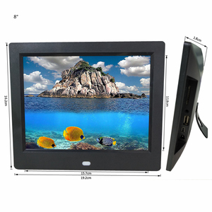 Marco de Fotos Digital LCD IPS Clásico de 8 Pulgadas con Control Remoto para Reproducción Fácil de <span class=keywords><strong>Video</strong></span> MP4/AVI desde Tarjetas USB/SD y Visualización de Reloj - Product Image 5