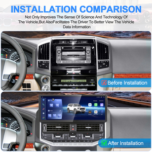 สำหรับ Toyota Land Cruiser LC200 ปี 2007-2015 วิทยุติดรถยนต์ระบบ Android หน้าจอ IPS ขนาด 15.5 นิ้ว พร้อมระบบนำทาง GPS, CarPlay, มัลติมีเดีย และชุด DSP - Product Image 6