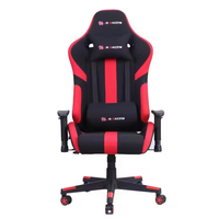 Silla de Juego Ergonómica Moderna, Silla de PC de Cuero con Altura Ajustable y Reposapiés para Largas Horas de Juego Cómodo