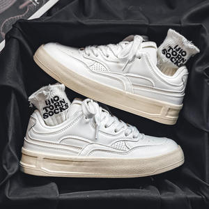 35-46 Plus Size Couple Shoes New Style <b>White</b> <b>Sneakers</b> Sports Casual Skate Shoes Trendy and Versatile Shoes <b>for</b> <b>Men</b> Bread Shoes - Product Image 3