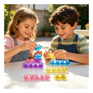 Bloques de Gelatina para Guardería, Kit de Manipulación para Niños Pequeños, Colores Brillantes, Juego de Apilamiento, Construcción, Exploración y Aprendizaje, Juguete de Regalo - Product Image 5