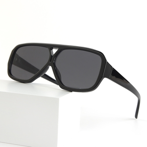 Gafas de Sol de alta calidad para mujer, montura de doble puente, montura de ordenador para hombre, gafas de protección UV de moda de gama alta que combinan con todo - Product Image 1