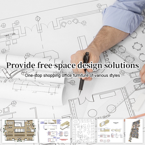 Zitai Preço de fábrica Estação de trabalho Móveis de escritório de luxo Mesa de trabalho para escritório de 3 pessoas Mesa de computador para funcionários - Product Image 6