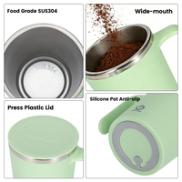 Nouveau stock : Tasse à café électrique automatique à agitation automatique de 400 ml avec chargement USB, tasse à café portable pour la poignée, pour les voyages