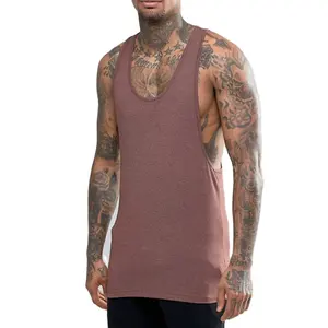 Oem Service Supply Type-camisetas de gimnasia personalizadas Y camisetas sin mangas traseras para hombre