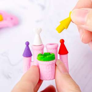 Ensemble <span class=keywords><strong>de</strong></span> gommes magiques Princesse, gommes pour étudiants, papeterie, fournitures scolaires - Product Image 3