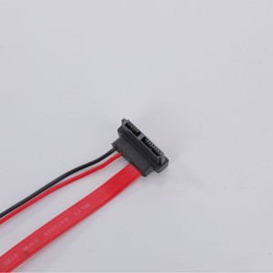 Cable de datos SATA de 1x0,5 mm de cobre sin oxígeno, ángulo recto y ángulo recto en ángulo recto con clips para unidad óptica y disco duro - Product Image 4